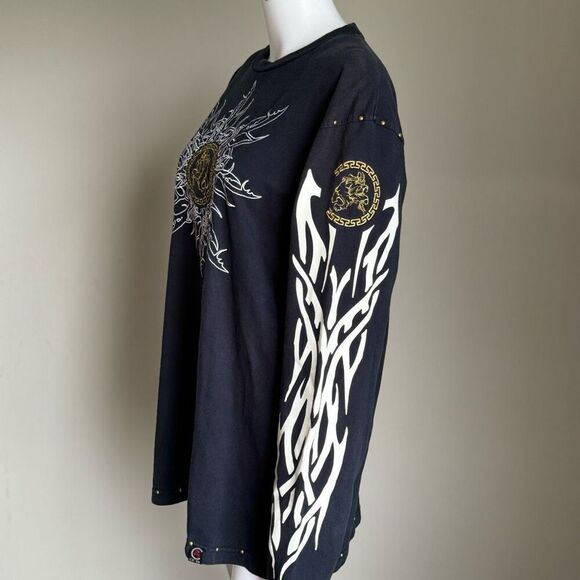 Vintage Y2K 90’s CEZER Embellished Embroidered Shirt - Picture 4 of 10